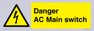 Danger AC Main switch 